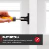 imageKwikset Casey Entry Door Handle with Lock and Key Secure Keyed Reversible Lever Exterior For Front Entrance and Bedrooms Satin Nickel  Pick Resistant Smartkey Rekey Security and MicrobanMatte Black