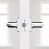 imageKwikset Casey Entry Door Handle with Lock and Key Secure Keyed Reversible Lever Exterior For Front Entrance and Bedrooms Satin Nickel  Pick Resistant Smartkey Rekey Security and MicrobanPolished Chrome