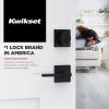 imageKwikset Casey Entry Door Handle with Lock and Key Secure Keyed Reversible Lever Exterior For Front Entrance and Bedrooms Satin Nickel  Pick Resistant Smartkey Rekey Security and MicrobanMatte Black