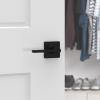 imageKwikset Casey Entry Door Handle with Lock and Key Secure Keyed Reversible Lever Exterior For Front Entrance and Bedrooms Satin Nickel  Pick Resistant Smartkey Rekey Security and MicrobanMatte Black