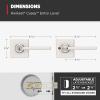 imageKwikset Casey Entry Door Handle with Lock and Key Secure Keyed Reversible Lever Exterior For Front Entrance and Bedrooms Satin Nickel  Pick Resistant Smartkey Rekey Security and MicrobanSatin Nickel