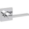 imageKwikset Casey Entry Door Handle with Lock and Key Secure Keyed Reversible Lever Exterior For Front Entrance and Bedrooms Satin Nickel  Pick Resistant Smartkey Rekey Security and MicrobanPolished Chrome