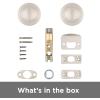 imageKwikset Cove Interior Passage Door Knob Handle For Closet and Hallway Doors NonLocking Doorknob Venetian BronzeSatin Nickel