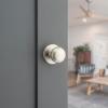 imageKwikset Cove Interior Passage Door Knob Handle For Closet and Hallway Doors NonLocking Doorknob Venetian BronzeSatin Nickel