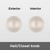 imageKwikset Cove Interior Passage Door Knob Handle For Closet and Hallway Doors NonLocking Doorknob Venetian BronzeSatin Nickel