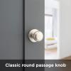 imageKwikset Cove Interior Passage Door Knob Handle For Closet and Hallway Doors NonLocking Doorknob Venetian BronzeSatin Nickel