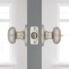 imageKwikset Cove Interior Passage Door Knob Handle For Closet and Hallway Doors NonLocking Doorknob Venetian BronzeSatin Nickel