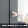 imageKwikset Cove Interior Passage Door Knob Handle For Closet and Hallway Doors NonLocking Doorknob Venetian BronzeSatin Nickel