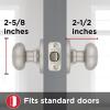 imageKwikset Cove Interior Passage Door Knob Handle For Closet and Hallway Doors NonLocking Doorknob Venetian BronzeSatin Nickel