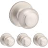 imageKwikset Cove Interior Passage Door Knob Handle For Closet and Hallway Doors NonLocking Doorknob Venetian BronzeSatin Nickel