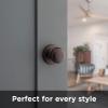 imageKwikset Cove Interior Passage Door Knob Handle For Closet and Hallway Doors NonLocking Doorknob Venetian BronzeVenetian Bronze