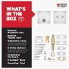 imageKwikset Downtown Deadbolt Lock Matte Black Square Exterior Keyed Front Entry Door Pick Resistant SmartKey Rekey Security Single Cylinder Dead Bolt with Microban ProtectionPolished Chrome