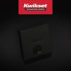imageKwikset Downtown Deadbolt Lock Matte Black Square Exterior Keyed Front Entry Door Pick Resistant SmartKey Rekey Security Single Cylinder Dead Bolt with Microban ProtectionMatte Black