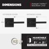 imageKwikset Halifax Entry Door Handle with Lock and Key Secure Keyed Reversible Lever Exterior For Front Entrance and Bedrooms Matte Black Pick Resistant Smartkey Rekey Security and MicrobanMatte Black