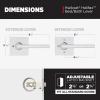 imageKwikset Halifax Entry Door Handle with Lock and Key Secure Keyed Reversible Lever Exterior For Front Entrance and Bedrooms Matte Black Pick Resistant Smartkey Rekey Security and MicrobanPolished Chrome