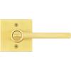 imageKwikset Halifax Entry Door Handle with Lock and Key Secure Keyed Reversible Lever Exterior For Front Entrance and Bedrooms Satin Brass Pick Resistant Smartkey Rekey Security and MicrobanKeyed Entry Pack of 4