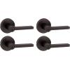 imageKwikset Halifax Entry Door Handle with Lock and Key Secure Keyed Reversible Lever Exterior for Front Entrance and Bedrooms Satin Brass Pick Resistant Smartkey Rekey Security and MicrobanVenetian Bronze