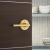 imageKwikset Halifax Entry Door Handle with Lock and Key Secure Keyed Reversible Lever Exterior for Front Entrance and Bedrooms Satin Brass Pick Resistant Smartkey Rekey Security and MicrobanSatin Brass