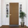 imageKwikset Halifax Entry Door Handle with Lock and Key Secure Keyed Reversible Lever Exterior for Front Entrance and Bedrooms Satin Brass Pick Resistant Smartkey Rekey Security and MicrobanSatin Brass