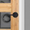 imageKwikset Halifax Entry Door Handle with Lock and Key Secure Keyed Reversible Lever Exterior for Front Entrance and Bedrooms Satin Brass Pick Resistant Smartkey Rekey Security and MicrobanMatte Black