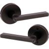 imageKwikset Halifax Entry Door Handle with Lock and Key Secure Keyed Reversible Lever Exterior for Front Entrance and Bedrooms Satin Brass Pick Resistant Smartkey Rekey Security and MicrobanVenetian Bronze