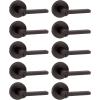 imageKwikset Halifax Entry Door Handle with Lock and Key Secure Keyed Reversible Lever Exterior for Front Entrance and Bedrooms Satin Brass Pick Resistant Smartkey Rekey Security and MicrobanVenetian Bronze
