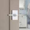 imageKwikset Halifax Interior Privacy Door Handle with Lock Door Lever For Bathroom and Bedroom Matte Black Reversible Keyless Push Button Lock Door Lever with Microban ProtectionPolished Chrome