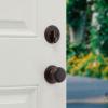 imageKwikset Hawthorne Front Door Lock Handle and Deadbolt Set Entry Handleset Exterior with Interior Door Knob Venetian Bronze Pick Resistant SmartKey Rekey Deadbolt Security with Microban ProtectionVenetian Bronze