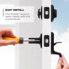 imageKwikset Henley Front Door Lock Handle and Deadbolt Set Entry Handleset Exterior with Interior Reversible Lever Matte Black Pick Resistant SmartKey Rekey Deadbolt Security with Microban ProtectionMatte Black