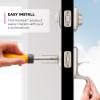 imageKwikset Henley Front Door Lock Handle and Deadbolt Set Entry Handleset Exterior with Interior Reversible Lever Matte Black Pick Resistant SmartKey Rekey Deadbolt Security with Microban ProtectionSatin Nickel