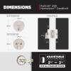 imageKwikset Hometown Deadbolt Lock Satin Brass Round Exterior Keyed Front Entry Door Pick Resistant SmartKey Rekey Security Single Cylinder Dead Bolt Door Lock with Microban ProtectionSatin Nickel