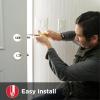 imageKwikset Midtown Deadbolt Lock Polished Chrome Modern Exterior Keyed Front Entry Door Pick Resistant SmartKey Rekey Security Single Cylinder Dead BoltPolished Chrome