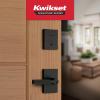 imageKwikset Mirada Reeded Interior Passage Door Handle Lever for Closet and Hallway Doors Reversible NonLocking Handle Lever Satin Nickel with Microban ProtectionSatin Nickel