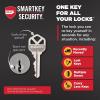 imageKwikset Mirada Reeded Interior Passage Door Handle Lever for Closet and Hallway Doors Reversible NonLocking Handle Lever Satin Nickel with Microban ProtectionSatin Nickel