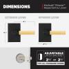 imageKwikset Mirada Reeded Interior Passage Door Handle Lever for Closet and Hallway Doors Reversible NonLocking Handle Lever Satin Nickel with Microban ProtectionMatte Black Satin Brass