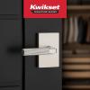 imageKwikset Mirada Reeded Interior Passage Door Handle Lever for Closet and Hallway Doors Reversible NonLocking Handle Lever Satin Nickel with Microban ProtectionSatin Nickel