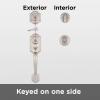 imageKwikset Montara Front Door Lock Handle and Deadbolt Set Entry Handleset Exterior with Interior Door Knob Satin Nickel Pick Resistant SmartKey Rekey Deadbolt SecuritySatin Nickel