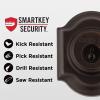 imageKwikset Montara Front Door Lock Handle and Deadbolt Set Entry Handleset Exterior with Interior Door Knob Satin Nickel Pick Resistant SmartKey Rekey Deadbolt SecurityVenetian Bronze