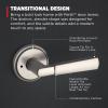imageKwikset Perth Entry Door Handle with Lock and Key Secure Keyed Reversible Lever Exterior for Front Entrance and Bedrooms Satin Nickel Pick Resistant Smartkey Rekey Security and MicrobanSatin Nickel