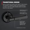 imageKwikset Perth Entry Door Handle with Lock and Key Secure Keyed Reversible Lever Exterior for Front Entrance and Bedrooms Satin Nickel Pick Resistant Smartkey Rekey Security and MicrobanMatte Black