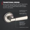 imageKwikset Perth Entry Door Handle with Lock and Key Secure Keyed Reversible Lever Exterior for Front Entrance and Bedrooms Satin Nickel Pick Resistant Smartkey Rekey Security and MicrobanSatin Nickel