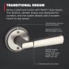 imageKwikset Perth Entry Door Handle with Lock and Key Secure Keyed Reversible Lever Exterior for Front Entrance and Bedrooms Satin Nickel Pick Resistant Smartkey Rekey Security and MicrobanSatin Nickel