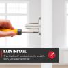 imageKwikset Perth Entry Door Handle with Lock and Key Secure Keyed Reversible Lever Exterior for Front Entrance and Bedrooms Satin Nickel Pick Resistant Smartkey Rekey Security and MicrobanSatin Nickel