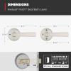 imageKwikset Perth Entry Door Handle with Lock and Key Secure Keyed Reversible Lever Exterior for Front Entrance and Bedrooms Satin Nickel Pick Resistant Smartkey Rekey Security and MicrobanSatin Nickel