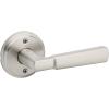 imageKwikset Perth Entry Door Handle with Lock and Key Secure Keyed Reversible Lever Exterior for Front Entrance and Bedrooms Satin Nickel Pick Resistant Smartkey Rekey Security and MicrobanSatin Nickel