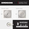 imageKwikset Pismo Entry Door Knob with Lock and Key Secure Keyed Handle Exterior Front Entrance and Bedroom Matte Black Pick Resistant SmartKey Rekey Security and MicrobanSatin Nickel