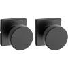imageKwikset Pismo Entry Door Knob with Lock and Key Secure Keyed Handle Exterior Front Entrance and Bedroom Matte Black Pick Resistant SmartKey Rekey Security and MicrobanMatte Black