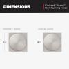 imageKwikset Pismo Entry Door Knob with Lock and Key Secure Keyed Handle Exterior Front Entrance and Bedroom Matte Black Pick Resistant SmartKey Rekey Security and MicrobanSatin Nickel