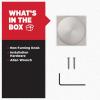 imageKwikset Pismo Entry Door Knob with Lock and Key Secure Keyed Handle Exterior Front Entrance and Bedroom Matte Black Pick Resistant SmartKey Rekey Security and MicrobanSatin Nickel