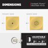 imageKwikset Pismo Entry Door Knob with Lock and Key Secure Keyed Handle Exterior Front Entrance and Bedroom Matte Black Pick Resistant SmartKey Rekey Security and MicrobanSatin Brass